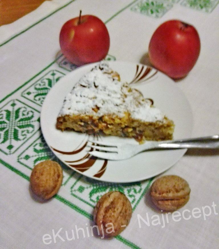 Kolac sa jabukama bez secera i brasna | Najrecept